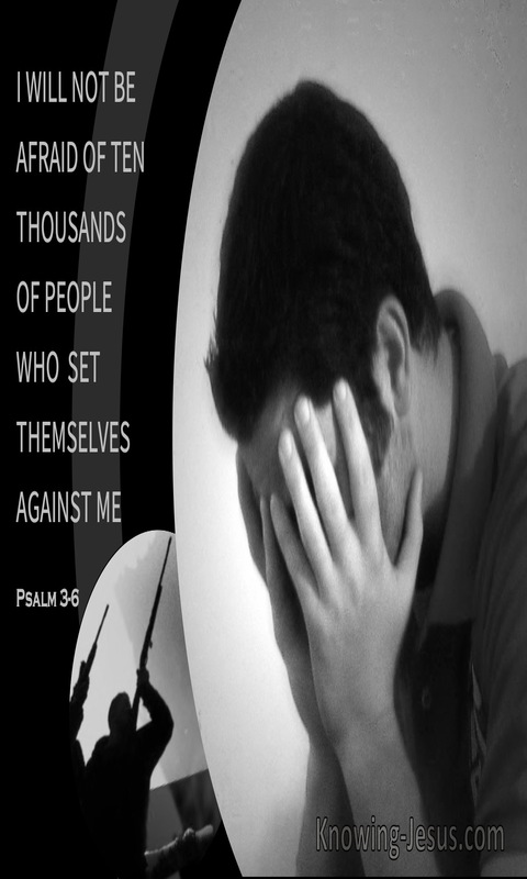 Psalm 3:6 I Will Not Be Afraid (gray)